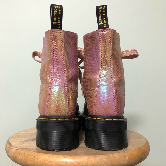 Dr. Martens Molly Metallic Platform Boots - Picture 3 of 16